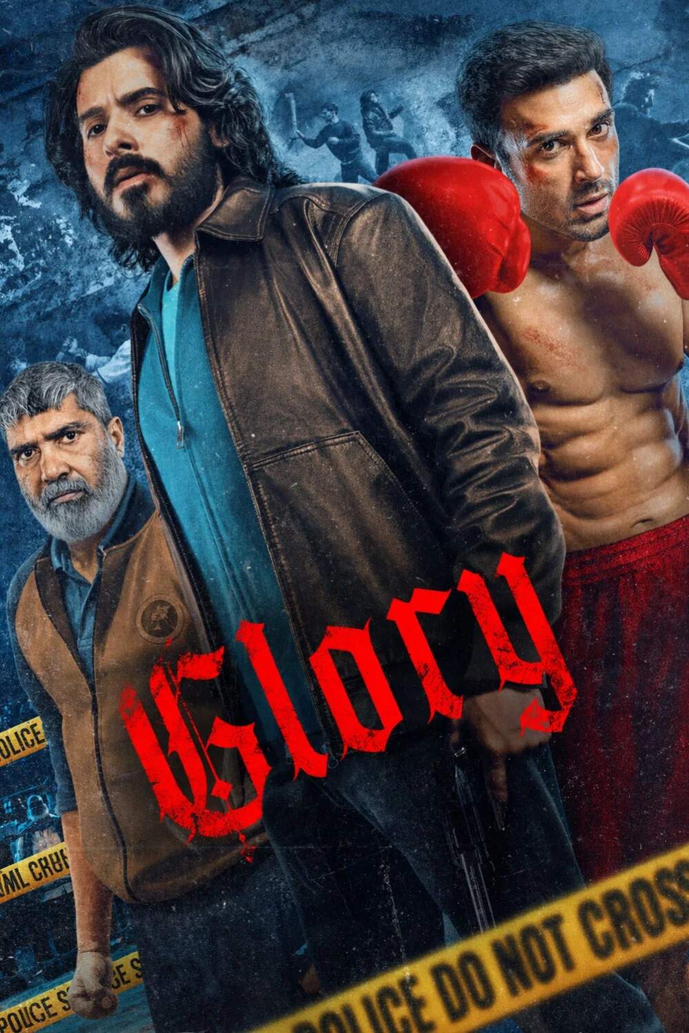 Poster chính thức của phim Phim Tâm Lý, Phim Bí Ẩn "Vinh quang (Phần 1)" (Glory - 2026), với sự tham gia của diễn viên Divyendu Sharma và Pulkit Samrat.