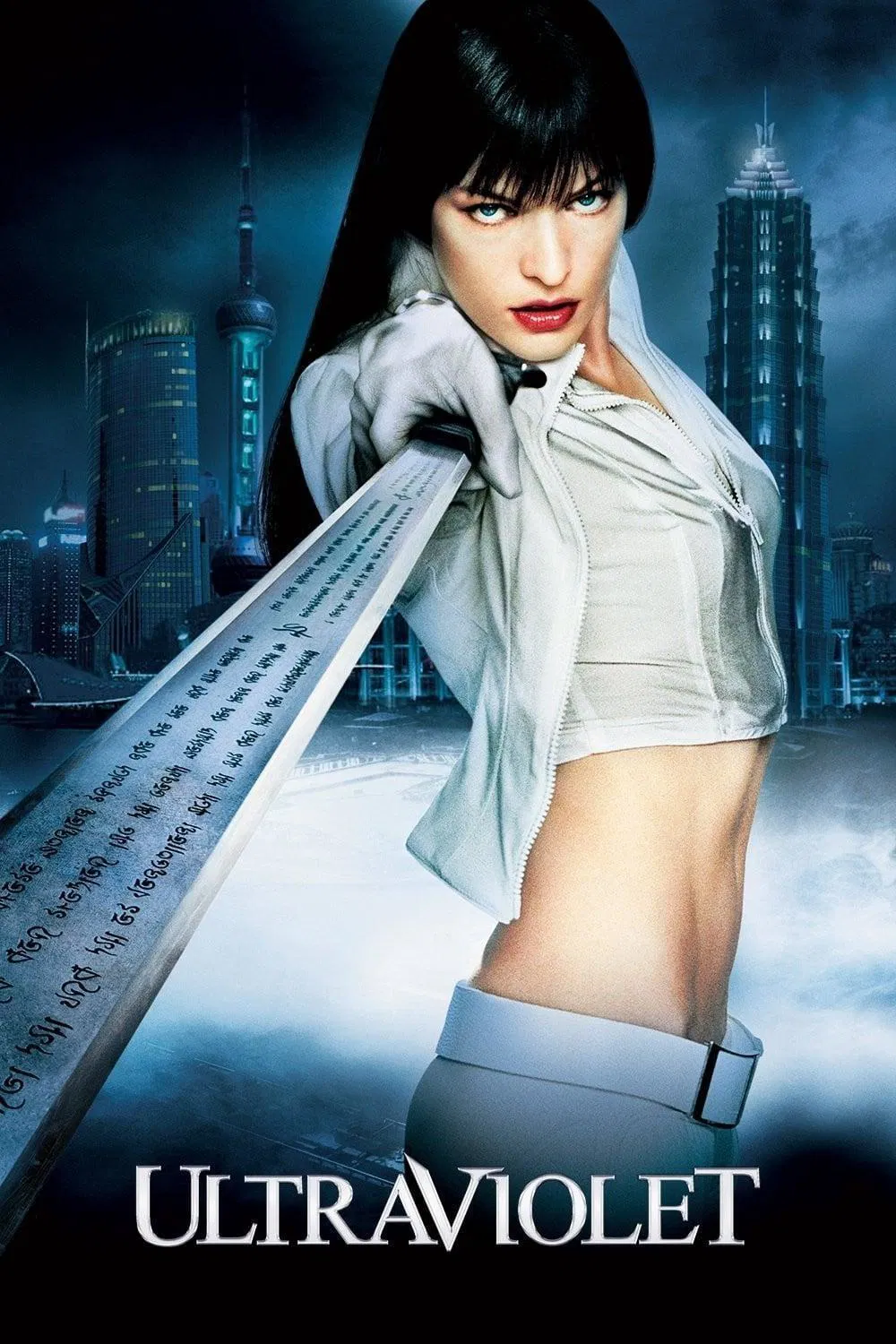 Poster chính thức của phim Phim Viễn Tưởng, Phim Hành Động "Violet Siêu Đẳng" (Ultraviolet - 2006), với sự tham gia của diễn viên Milla Jovovich và Cameron Bright.