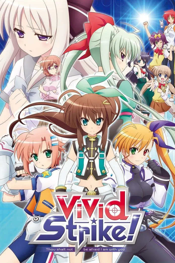 Poster chính thức của phim Phim Hành Động & Phiêu Lưu, Phim Hoạt Hình "ViVid Strike!" (ViVid Strike！ - 2016), với sự tham gia của diễn viên Kaori Mizuhashi và Inori Minase.
