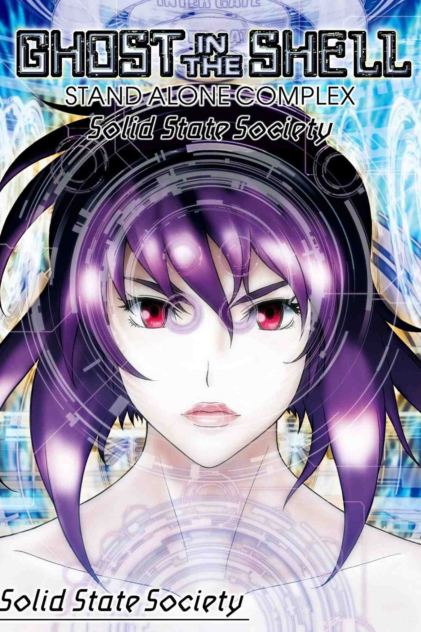 Poster chính thức của phim Phim Hoạt Hình, Phim Hành Động "Vỏ Bọc Ma: Solid State Society" (Ghost in the Shell: Stand Alone Complex - Solid State Society - 2007), với sự tham gia của diễn viên Atsuko Tanaka và Osamu Saka.