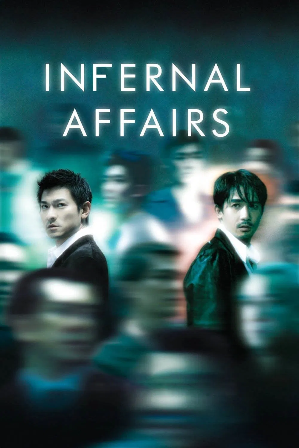 Poster chính thức của phim Phim Tâm Lý, Phim Hành Động "Vô Gian Đạo" (Infernal Affairs - 2002), với sự tham gia của diễn viên Lưu Đức Hoa và Lương Triều Vỹ.