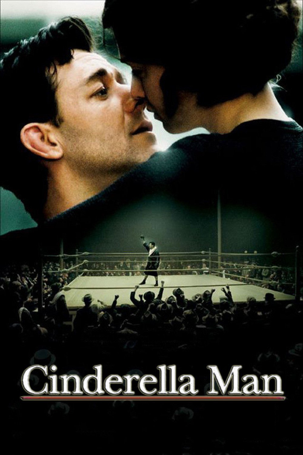Poster chính thức của phim Phim Tình Cảm, Phim Tâm Lý "Võ Sĩ Quyền Anh" (Cinderella Man - 2005), với sự tham gia của diễn viên Russell Crowe và Renée Zellweger.