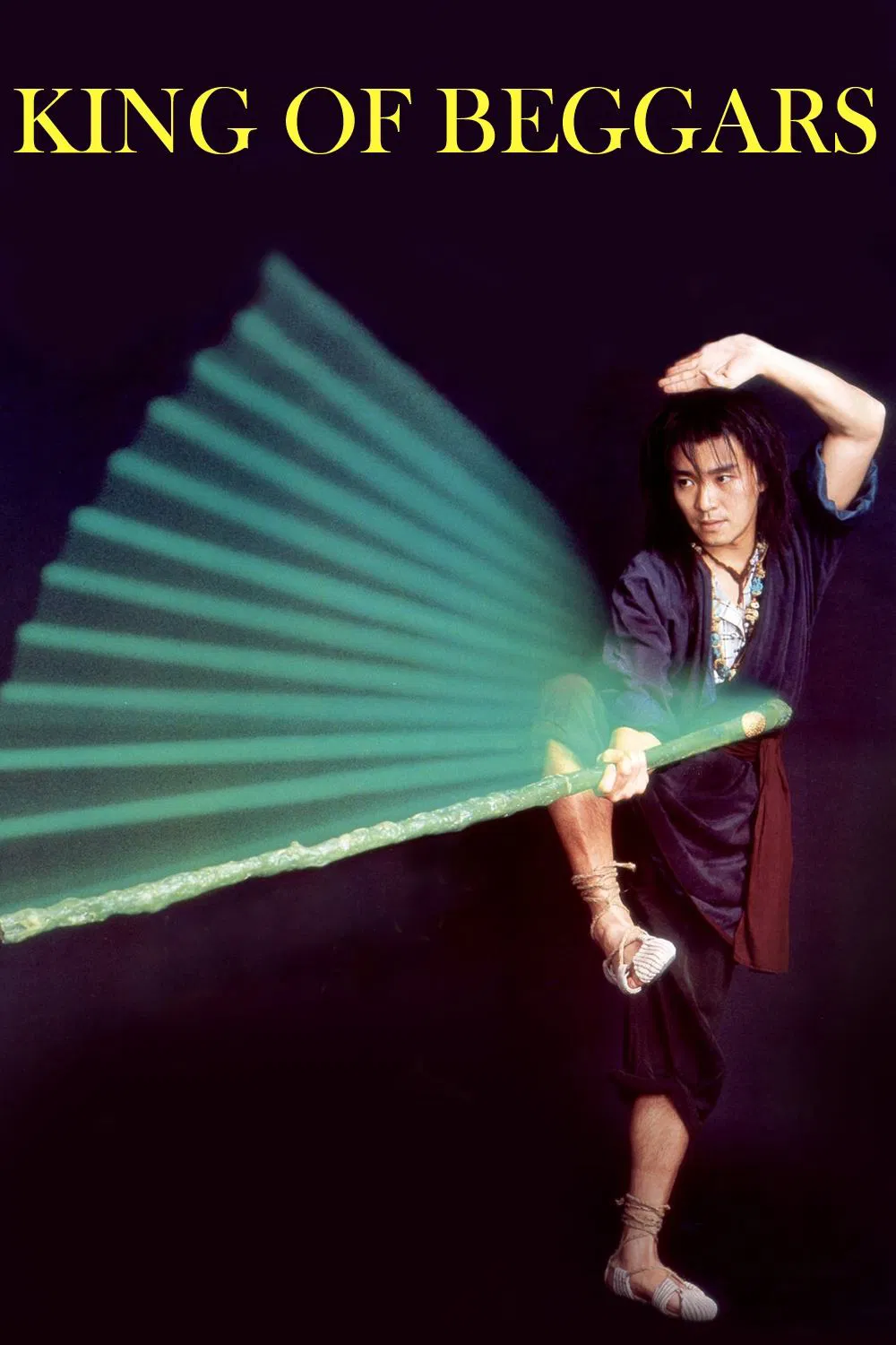Poster chính thức của phim Phim Hành Động, Phim Hài "Võ Trạng Nguyên Tô Khất Nhi" (King of Beggars - 1992), với sự tham gia của diễn viên Châu Tinh Trì và Trương Mẫn.