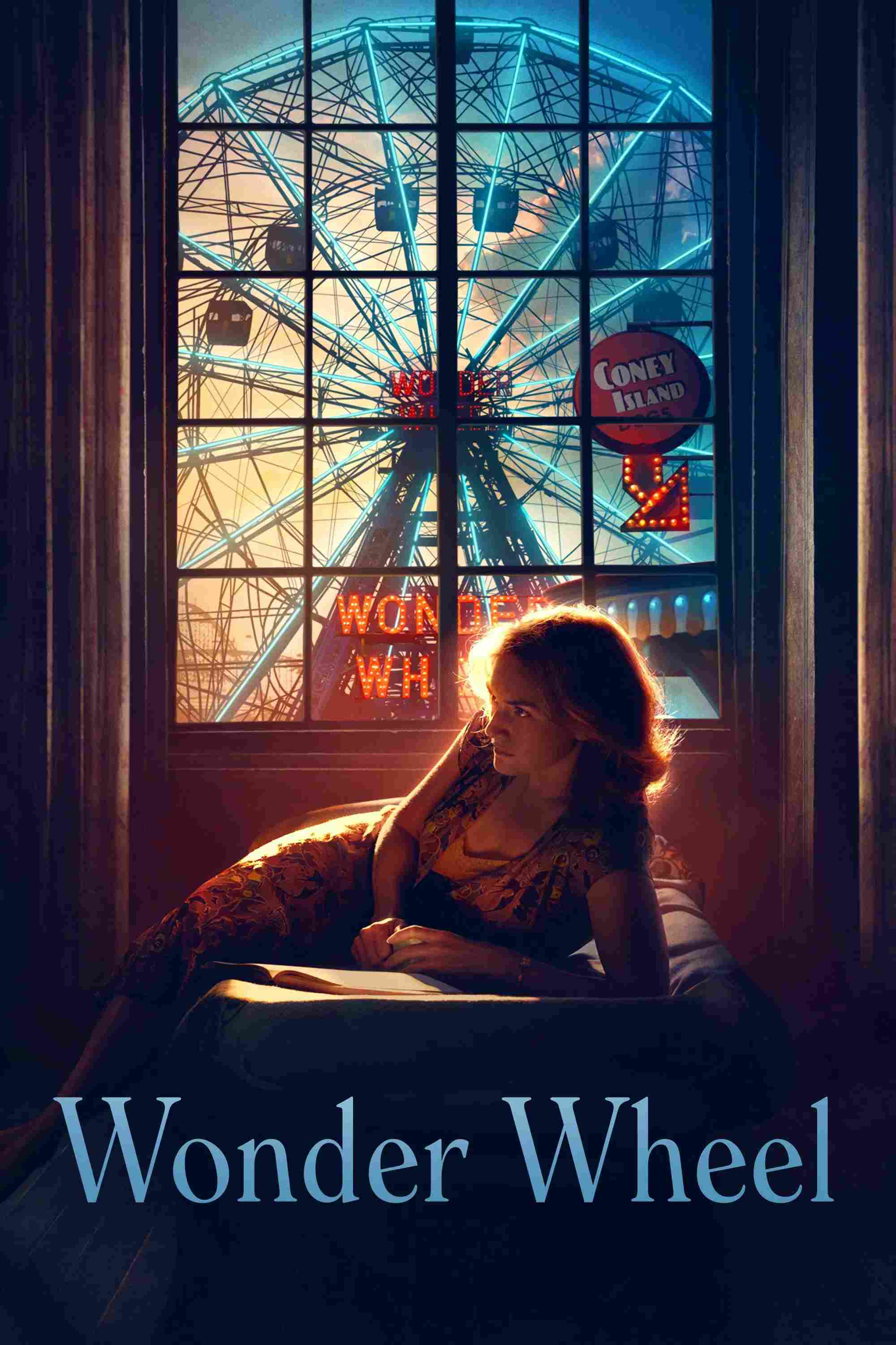Poster chính thức của phim Phim Tâm Lý, Phim Tình Cảm "Vòng Xoay Cám Dỗ" (Wonder Wheel - 2017), với sự tham gia của diễn viên Jim Belushi và Juno Temple.