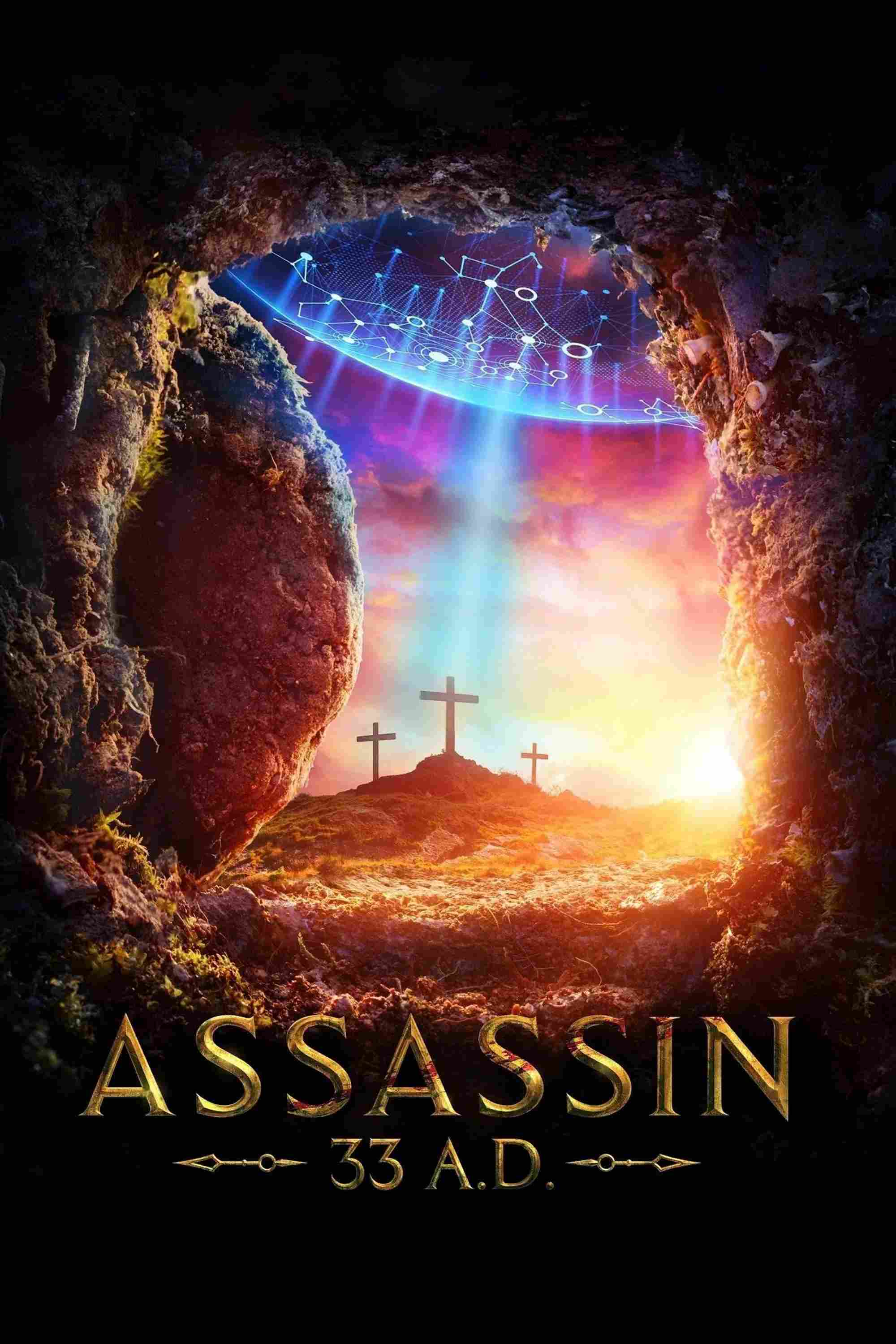 Poster chính thức của phim Phim Viễn Tưởng "Vụ Ám Sát Ngược Thời Gian" (Assassin 33 A.D. - 2020), với sự tham gia của diễn viên Donny Boaz và Susan Gallagher.