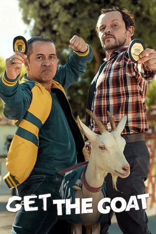 Poster chính thức của phim Phim Hành Động, Phim Hài "Vụ Án Bắt Dê" (Get the Goat - 2021), với sự tham gia của diễn viên Edmilson Filho và Matheus Nachtergaele.