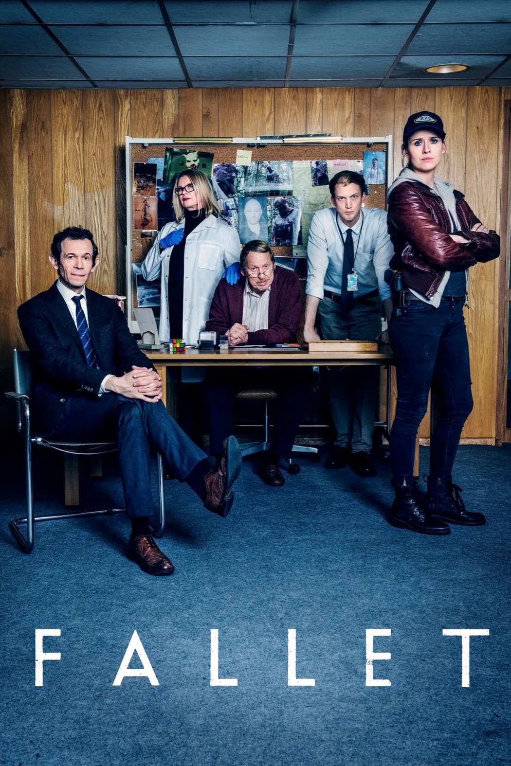 Poster chính thức của phim Phim Tâm Lý, Phim Hình Sự "Vụ án" (Fallet - 2017), với sự tham gia của diễn viên Adam Godley và Lisa Henni.