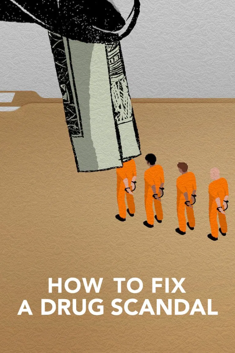 Poster chính thức của phim Phim Tài Liệu, Phim Hình Sự "Vụ bê bối liều cao" (How to Fix a Drug Scandal - 2020), với sự tham gia của diễn viên Shannon O'Neill và Karl Kenzler.