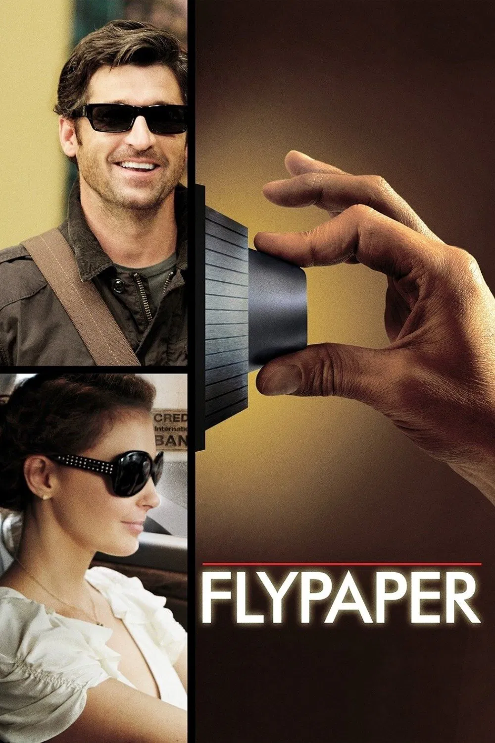Poster chính thức của phim Phim Bí Ẩn, Phim Hài "Vụ Cướp Kỳ Quái" (Flypaper - 2011), với sự tham gia của diễn viên Patrick Dempsey và Ashley Judd.