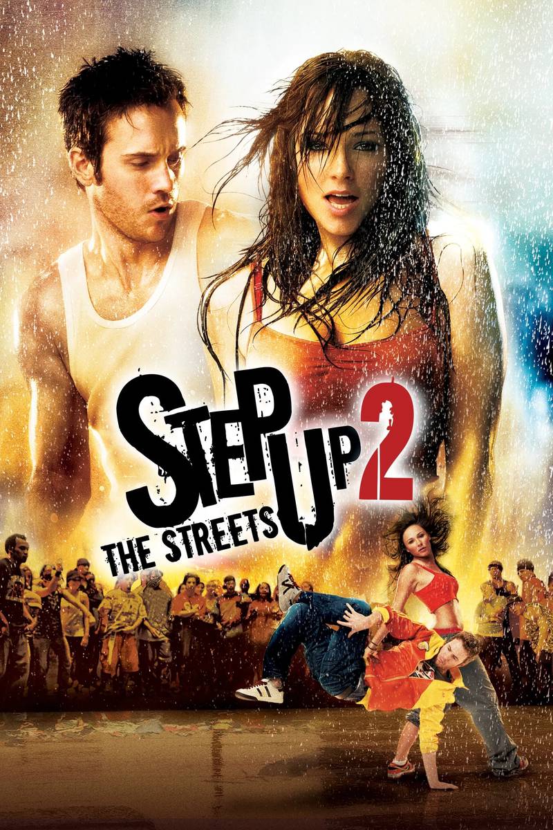Poster chính thức của phim Phim Ca Nhạc, Phim Tâm Lý "Vũ Điệu Đường Phố" (Step Up 2: The Streets - 2008), với sự tham gia của diễn viên Briana Evigan và Robert Hoffman.