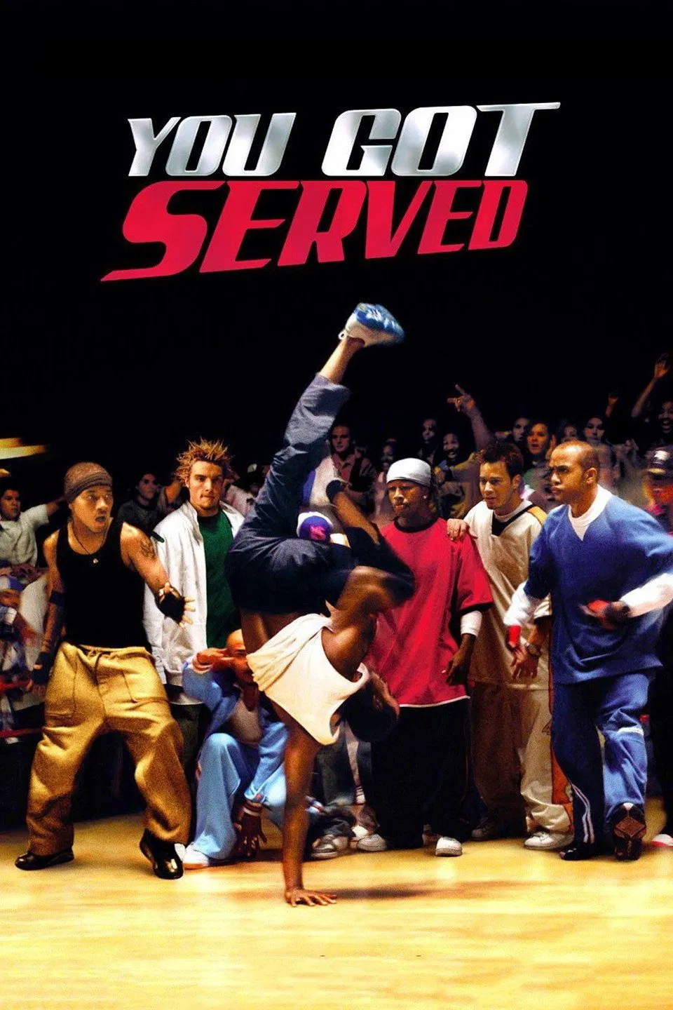 Poster chính thức của phim Phim Ca Nhạc, Phim Tâm Lý "Vũ Điệu Sôi Động" (You Got Served - 2004), với sự tham gia của diễn viên Marques Houston và Omarion.