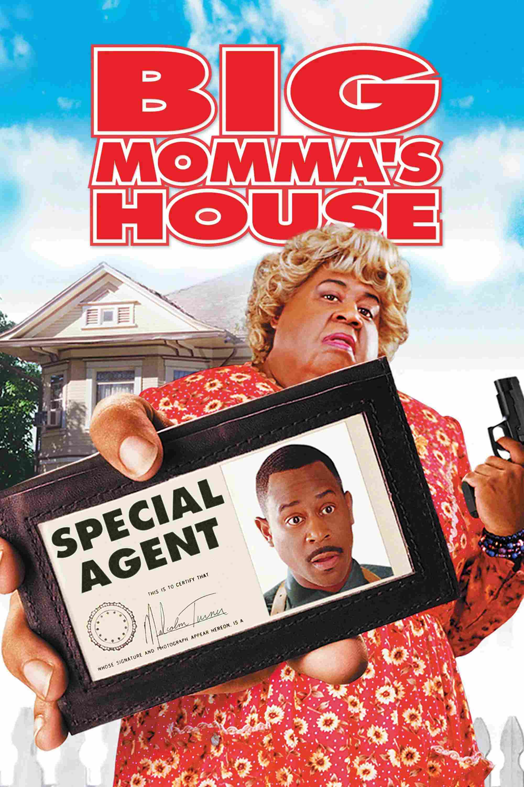 Poster chính thức của phim Phim Hình Sự, Phim Hài "Vú Em FBI" (Big Momma's House - 2000), với sự tham gia của diễn viên Martin Lawrence và Nia Long.
