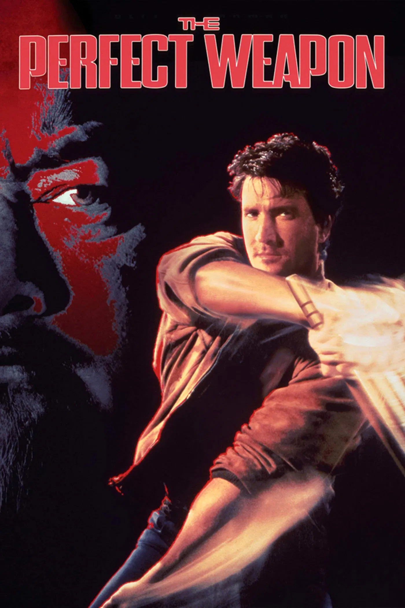 Poster chính thức của phim Phim Hành Động, Phim Tâm Lý "Vũ Khí Hoàn Hảo" (The Perfect Weapon - 1991), với sự tham gia của diễn viên Jeff Speakman và John Dye.