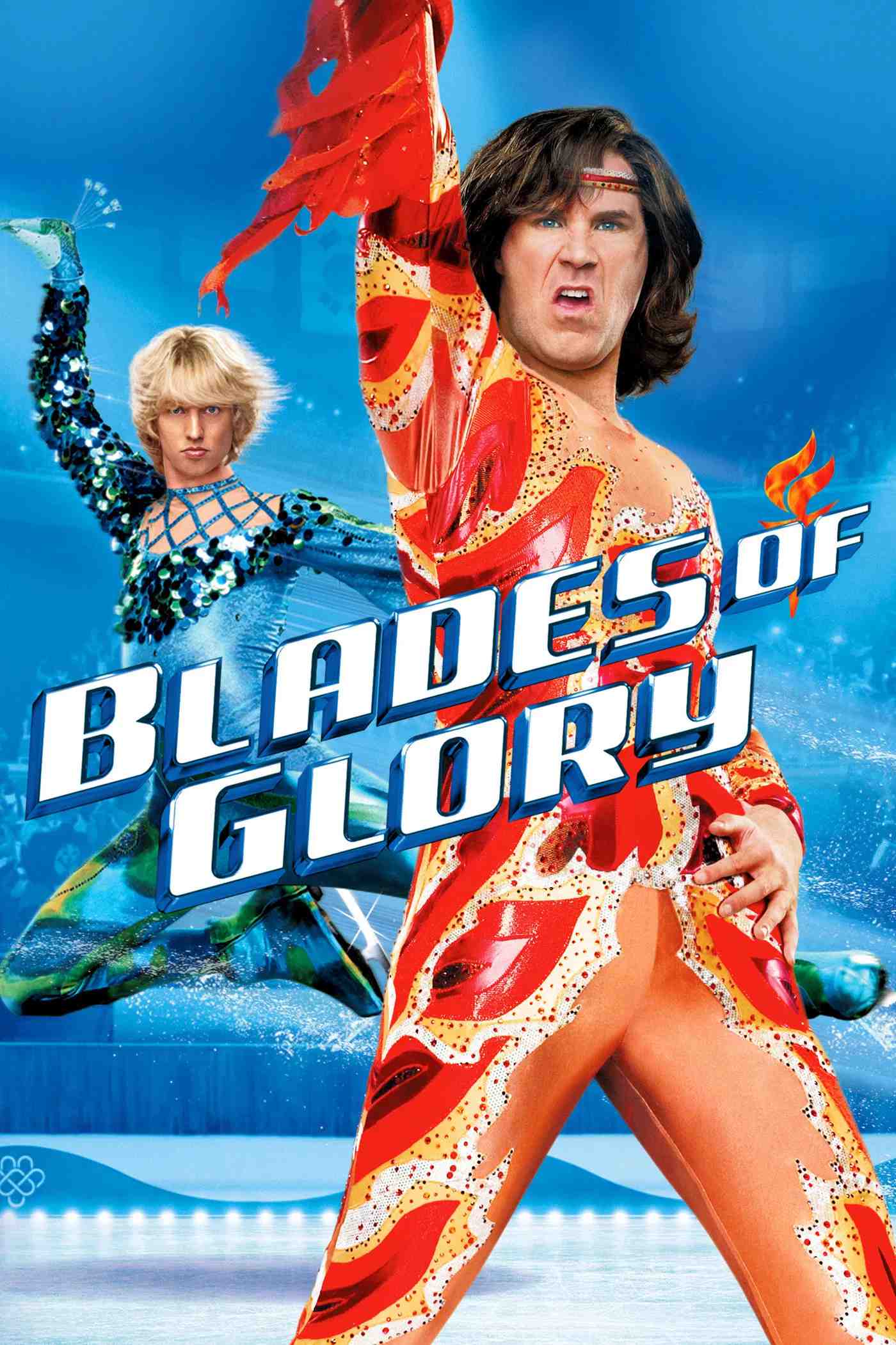 Poster chính thức của phim Phim Hài "Vũ Khúc Vinh Quang" (Blades of Glory - 2007), với sự tham gia của diễn viên Will Ferrell và Jon Heder.