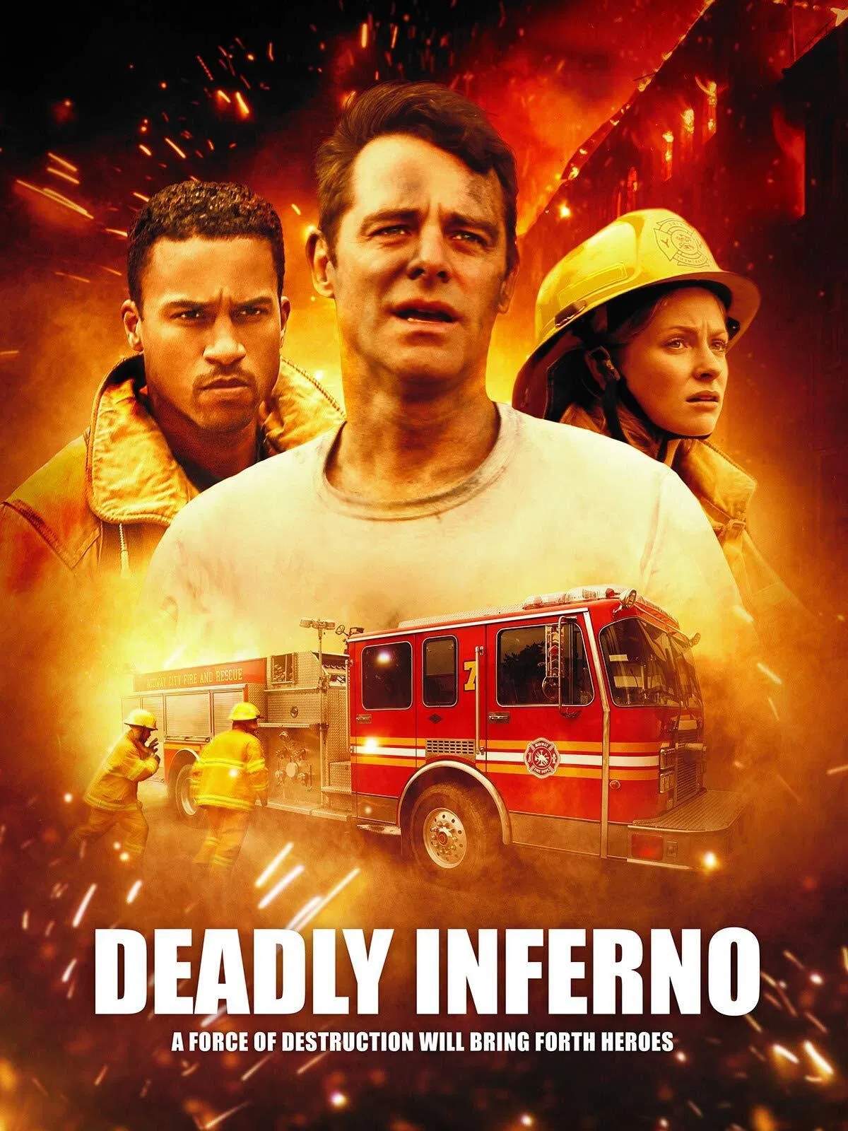 Poster chính thức của phim Phim Hành Động, Phim Tâm Lý "Vụ Nổ Kinh Hoàng" (Deadly Inferno - Tödliches Inferno - 2016), với sự tham gia của diễn viên David Sutcliffe và Michael Xavier.