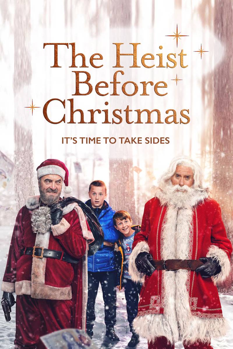 Poster chính thức của phim Phim Gia Đình, Phim Phiêu Lưu "Vụ Trộm Trước Giáng Sinh" (The Heist Before Christmas - 2023), với sự tham gia của diễn viên Timothy Spall và James Nesbitt.