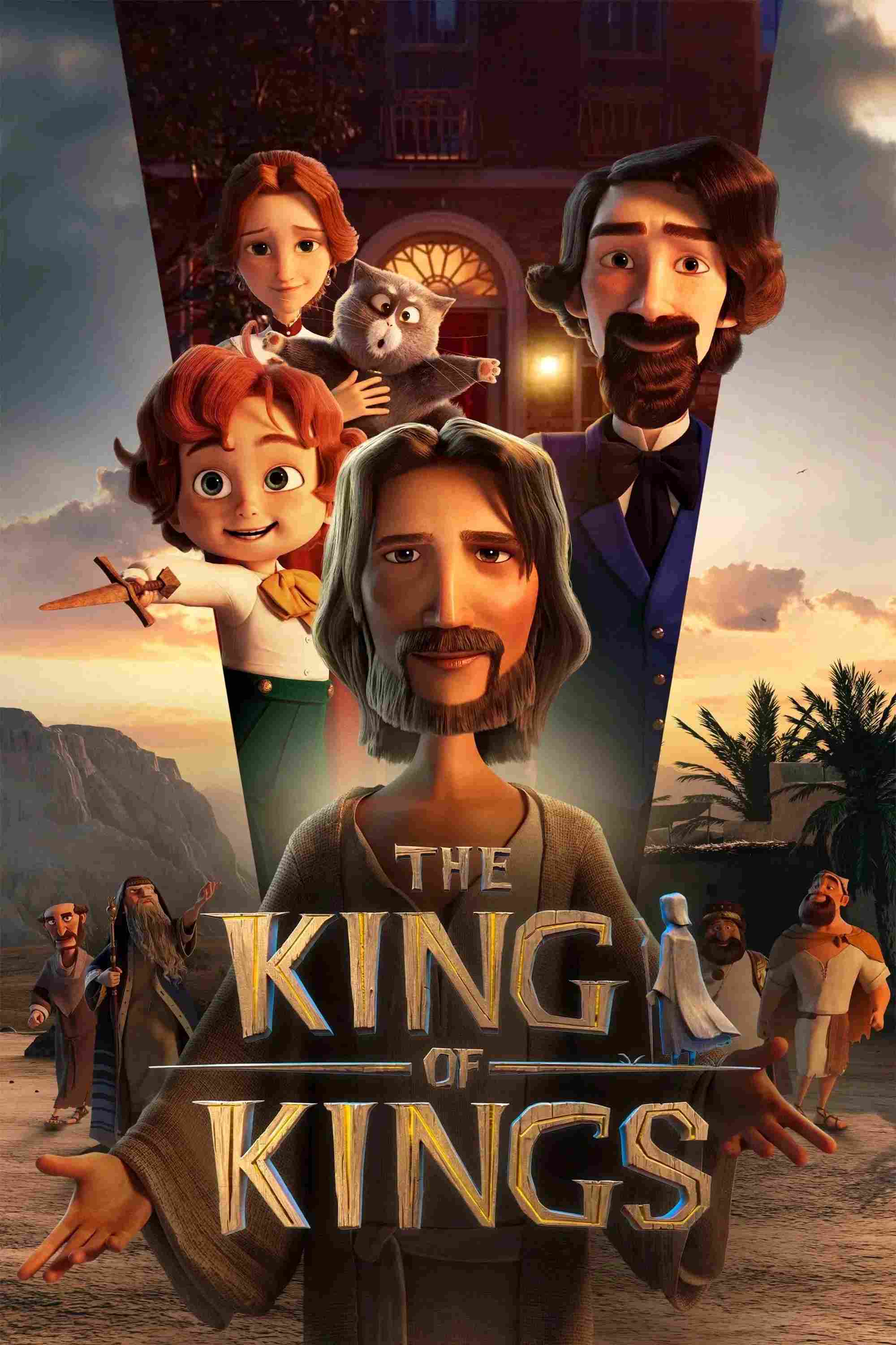 Poster chính thức của phim Phim Hoạt Hình, Phim Gia Đình "Vua Của Những Vị Vua" (The King of Kings - 2025), với sự tham gia của diễn viên Oscar Isaac và Kenneth Branagh.