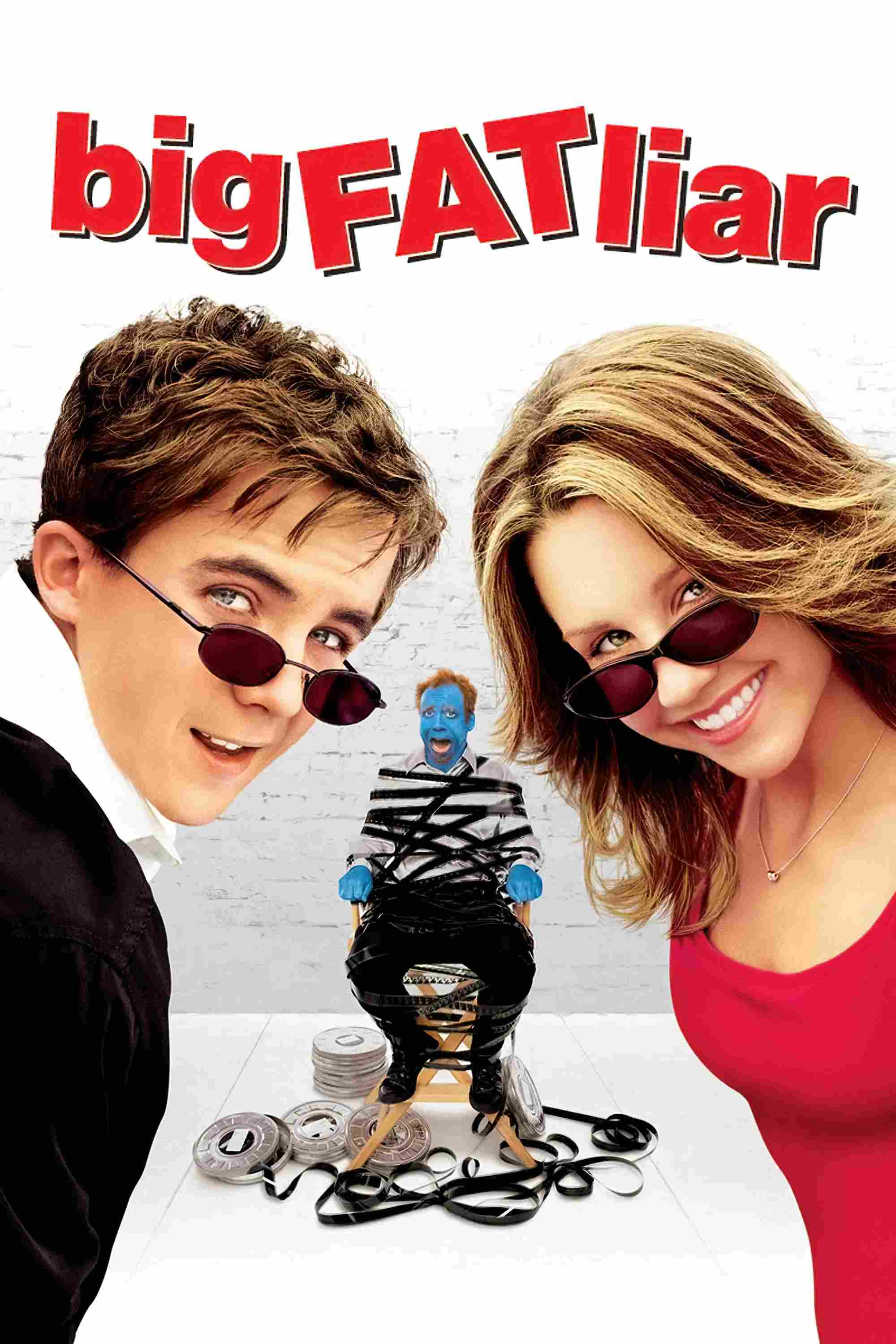 Poster chính thức của phim Phim Gia Đình, Phim Hài "Vua Nói Dối" (Big Fat Liar - 2002), với sự tham gia của diễn viên Frankie Muniz và Paul Giamatti.
