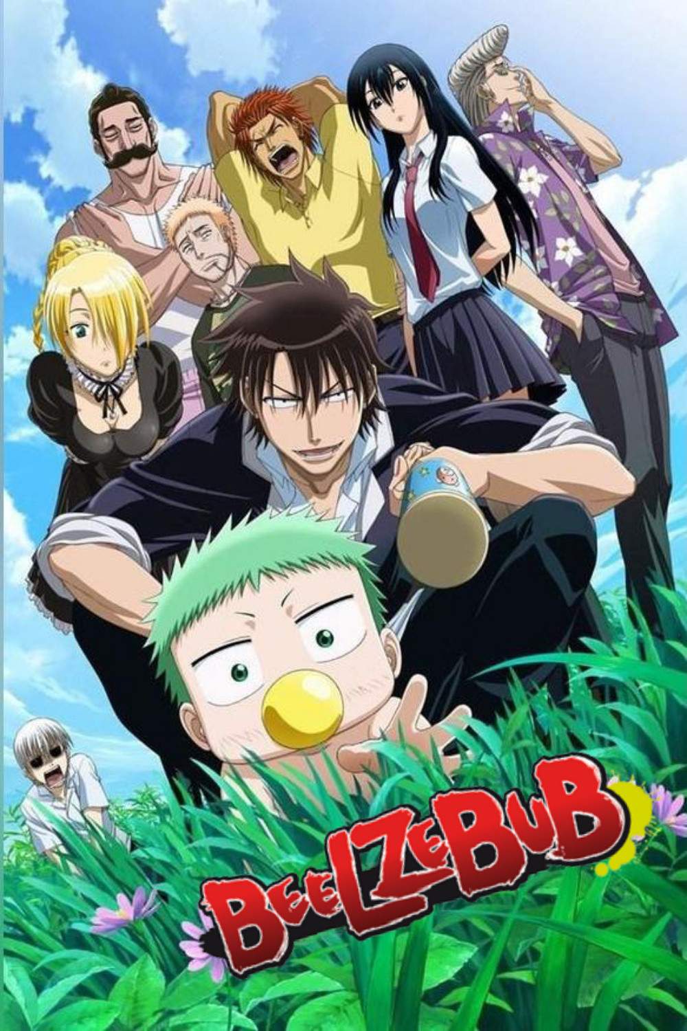 Poster chính thức của phim Phim Hoạt Hình, Phim Hài "Vua Quỷ" (Beelzebub - 2011), với sự tham gia của diễn viên Miyuki Sawashiro và Katsuyuki Konishi.