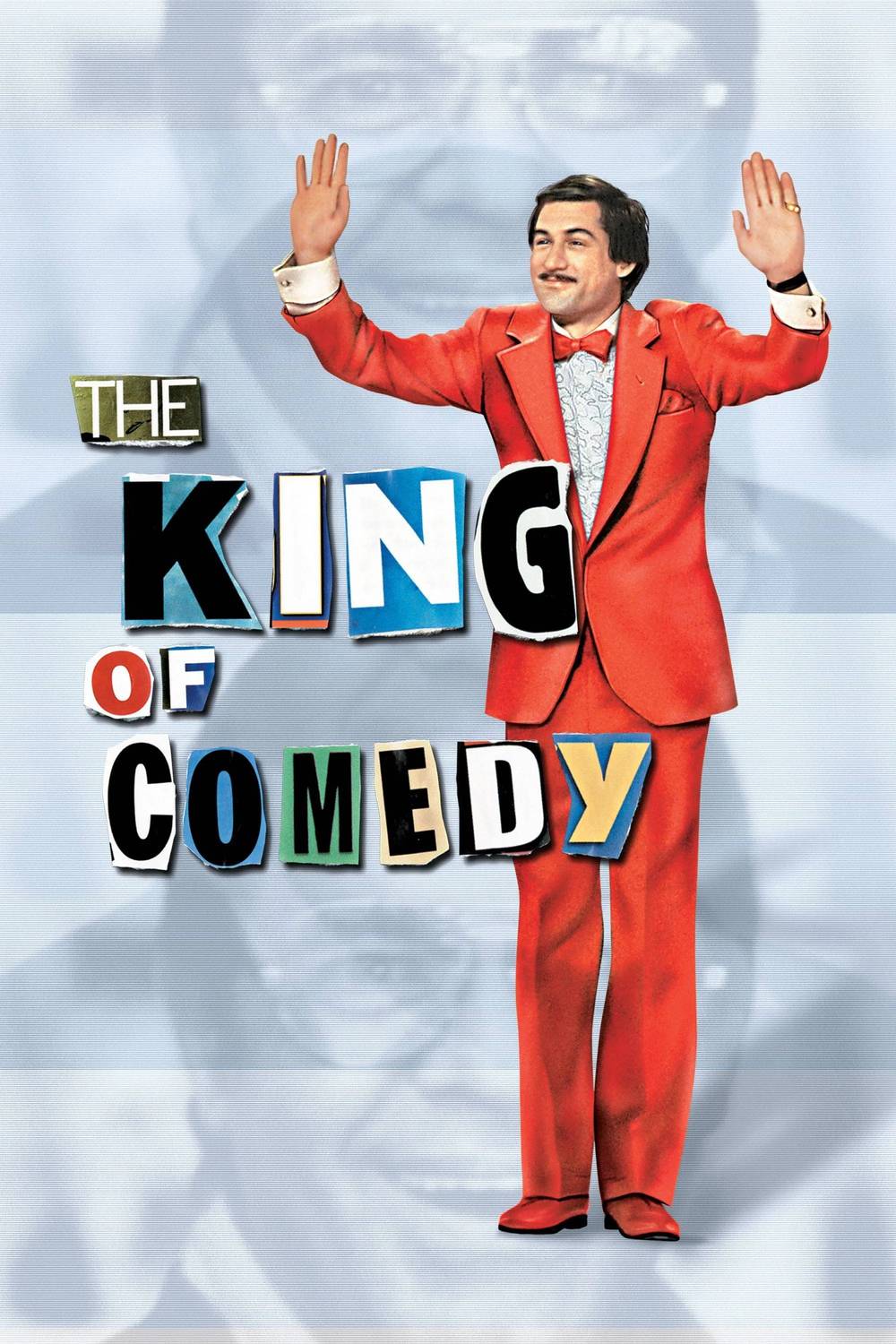 Poster chính thức của phim Phim Tâm Lý, Phim Hài "Vua Truyền Hình" (The King of Comedy - 1982), với sự tham gia của diễn viên Robert De Niro và Jerry Lewis.