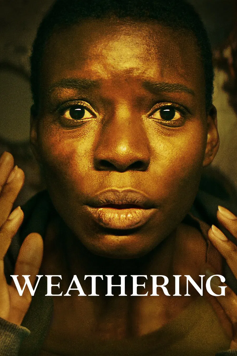Poster chính thức của phim Phim Giật Gân "Vụn vỡ" (Weathering - 2023), với sự tham gia của diễn viên Alexis Louder và Behzad Dabu.