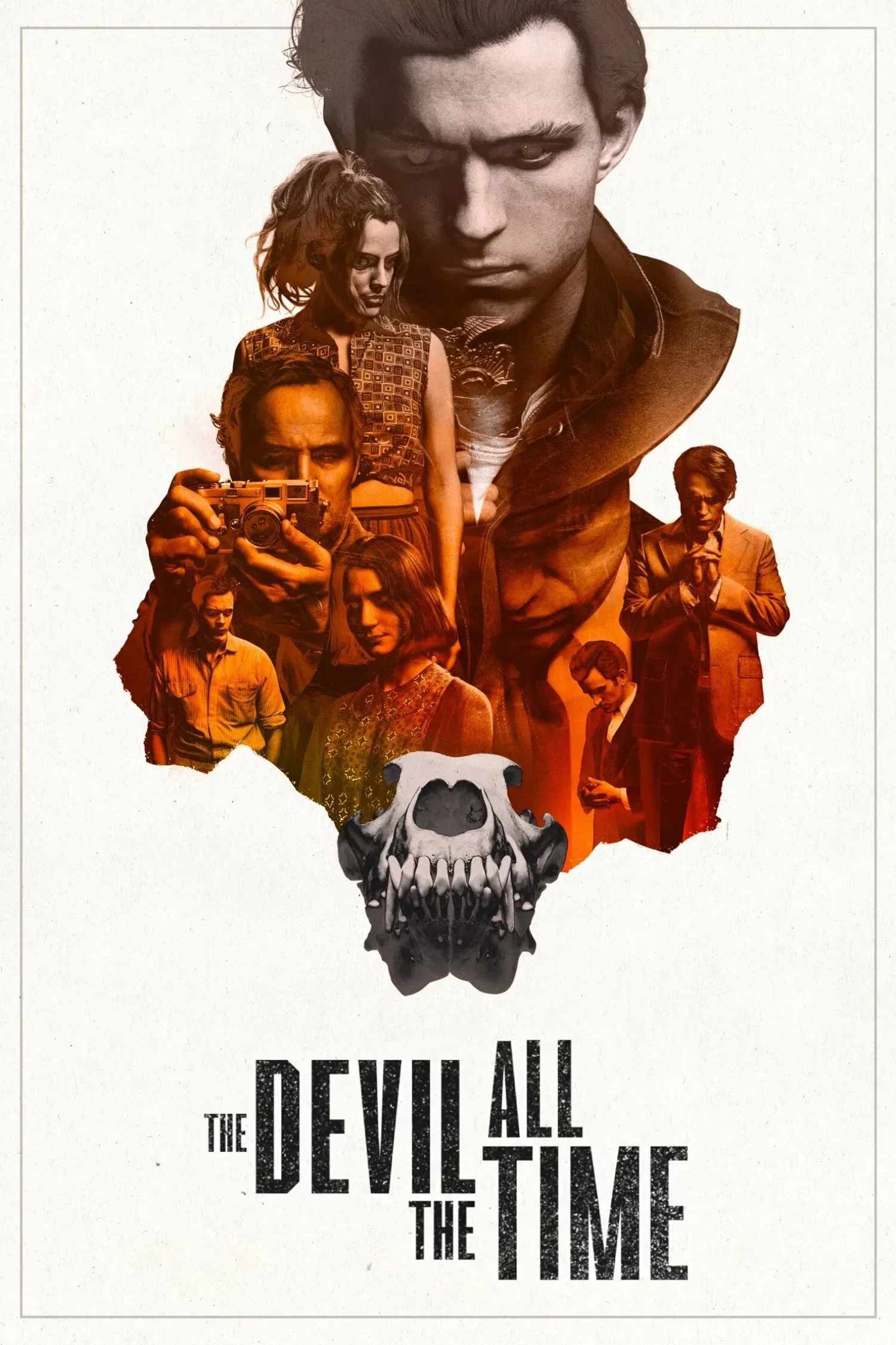 Poster chính thức của phim Phim Hình Sự, Phim Tâm Lý "Vùng Đất Bị Ruồng Bỏ" (The Devil All the Time - 2020), với sự tham gia của diễn viên Tom Holland và Robert Pattinson.