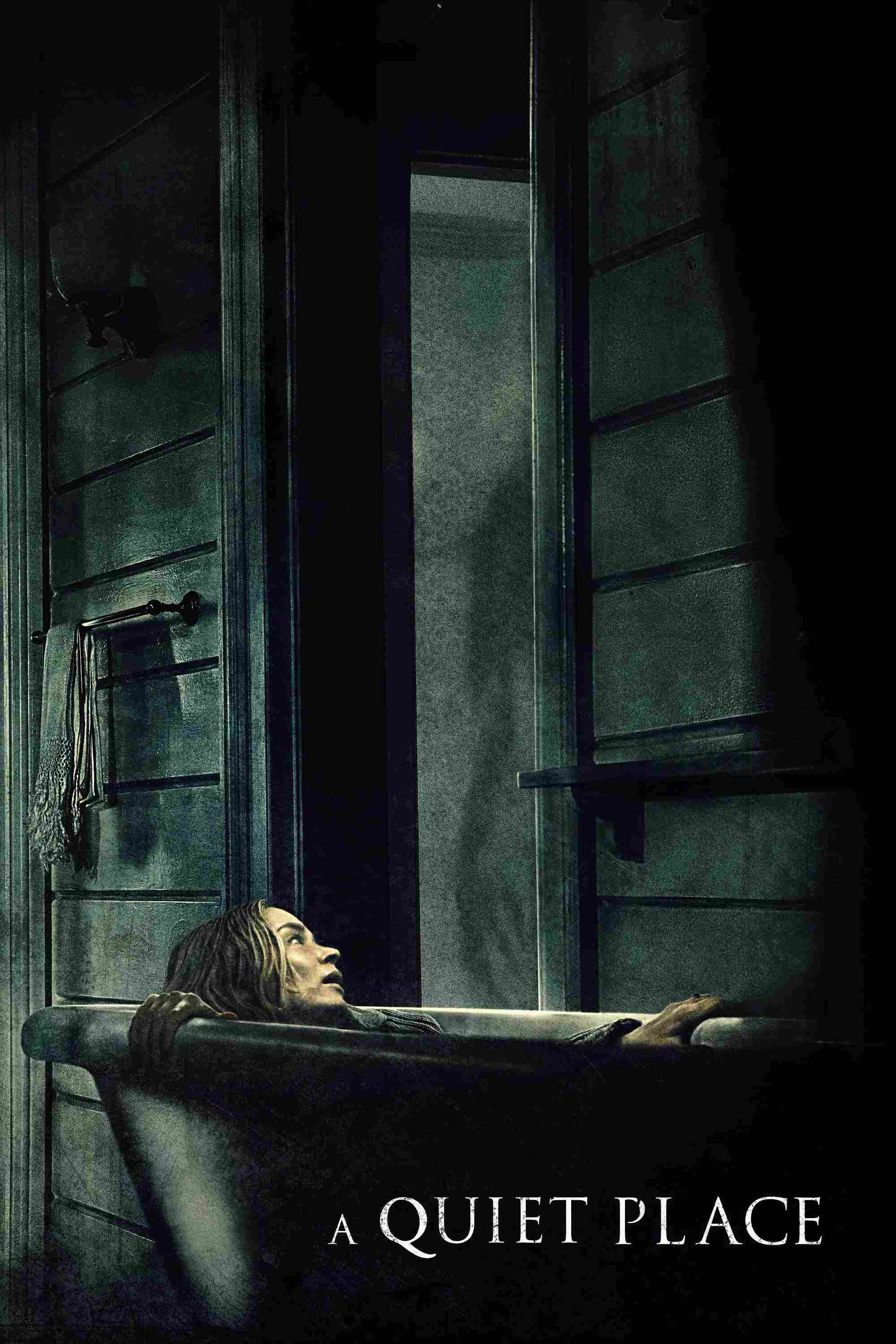 Poster chính thức của phim Phim Kinh Dị, Phim Tâm Lý "Vùng Đất Câm Lặng" (A Quiet Place - 2018), với sự tham gia của diễn viên Emily Blunt và John Krasinski.