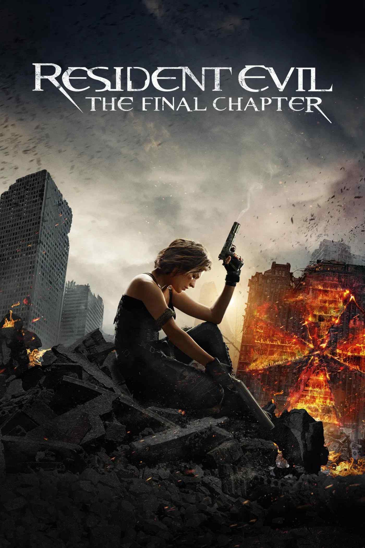 Poster chính thức của phim Phim Hành Động, Phim Kinh Dị "Vùng Đất Quỷ Dữ: Hồi Cuối" (Resident Evil: The Final Chapter - 2016), với sự tham gia của diễn viên Milla Jovovich và Iain Glen.