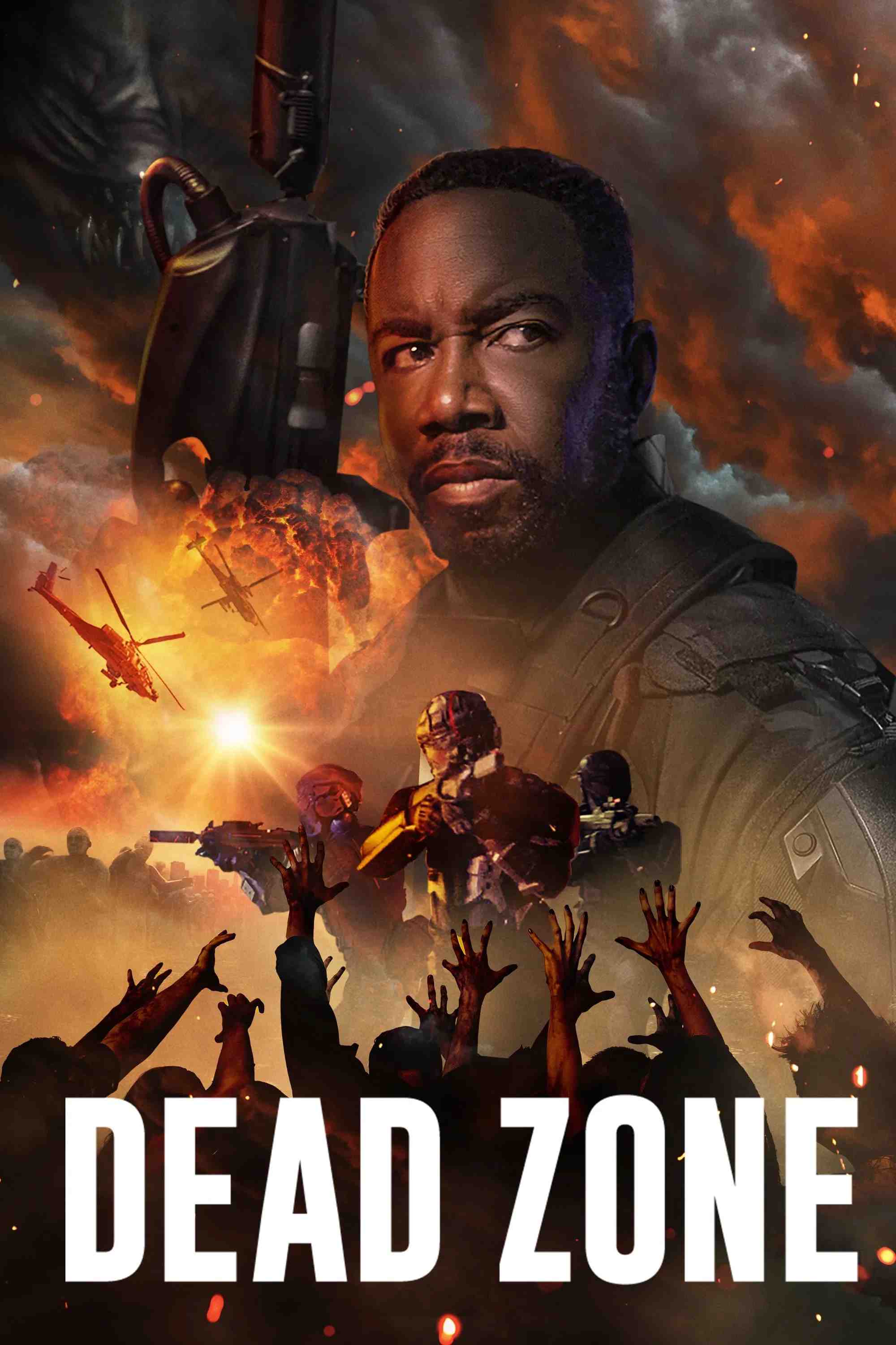 Poster chính thức của phim Phim Hành Động, Phim Kinh Dị "Vùng Nguy Hiểm" (Dead Zone - 2022), với sự tham gia của diễn viên Michael Jai White và Chad Michael Collins.