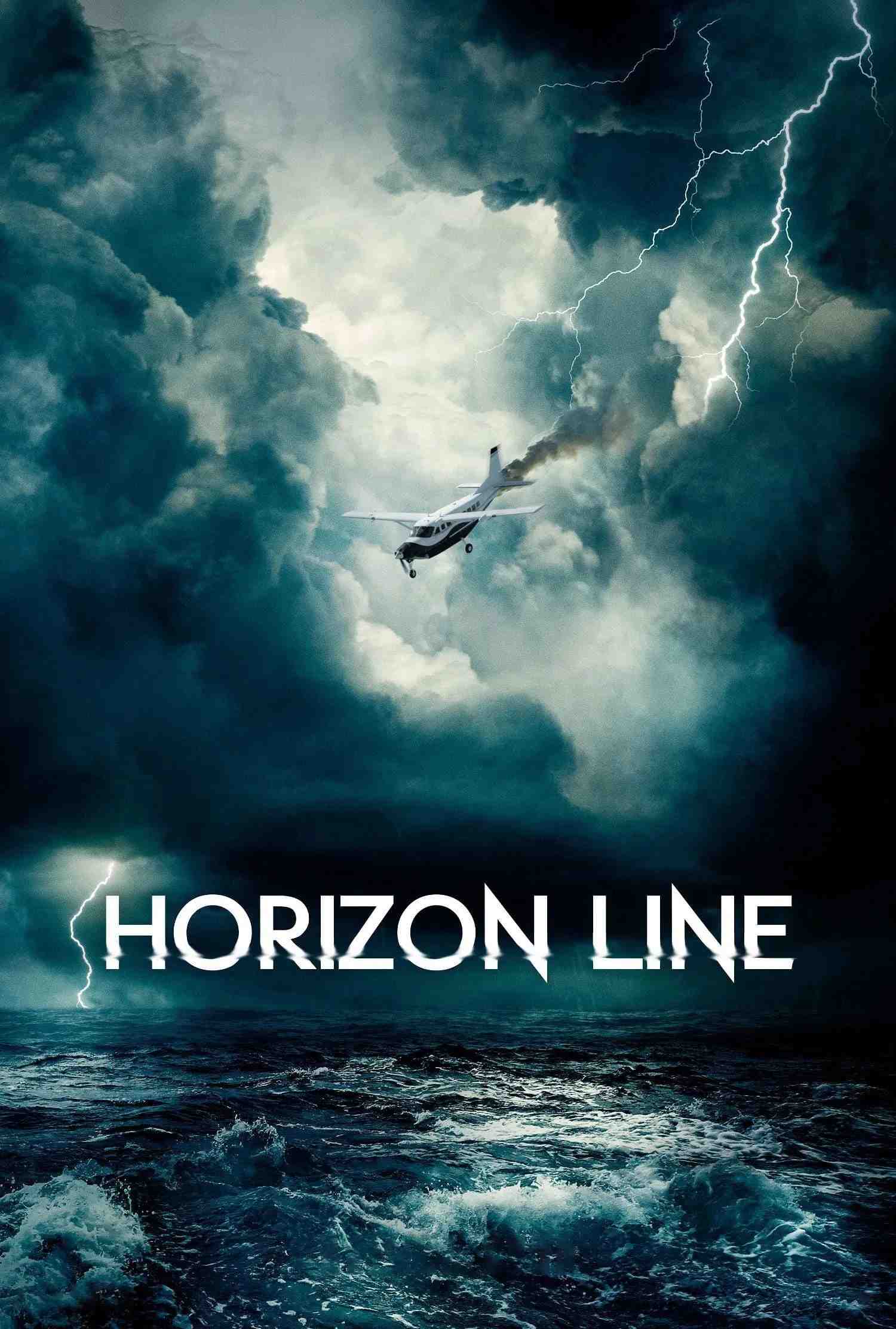 Poster chính thức của phim Phim Giật Gân, Phim Phiêu Lưu "Vùng Trời Tử Thần" (Horizon Line - 2020), với sự tham gia của diễn viên Allison Williams và Alexander Dreymon.