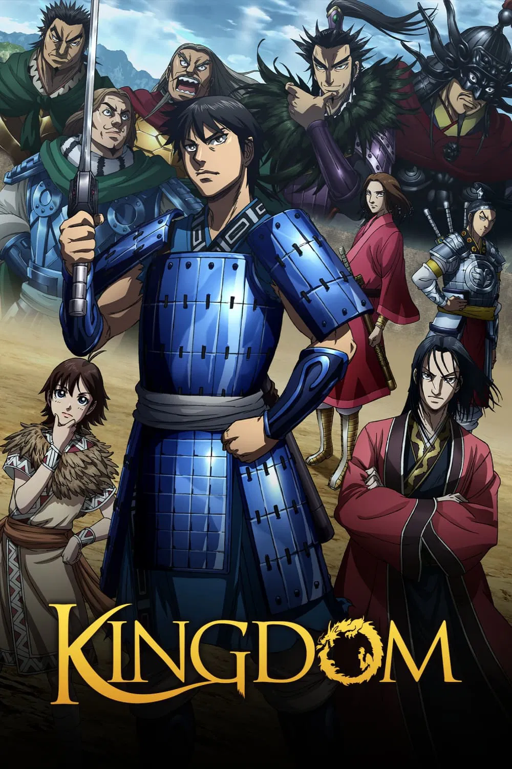 Poster chính thức của phim Phim Hành Động & Phiêu Lưu, Phim Hoạt Hình "Vương Giả Thiên Hạ (Phần 5)" (Kingdom - 2012), với sự tham gia của diễn viên Masakazu Morita và Jun Fukuyama.