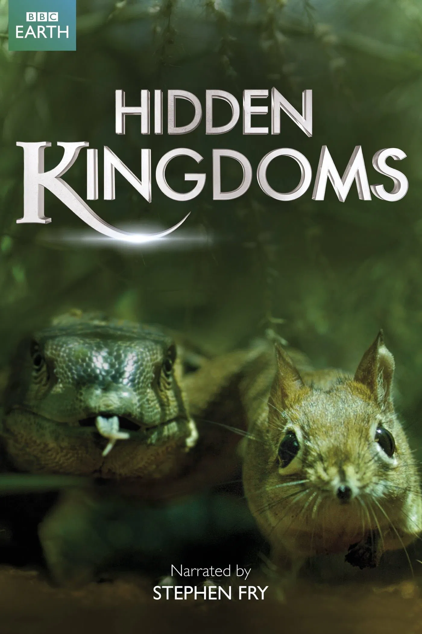 Poster chính thức của phim Phim Tài Liệu "Vương Quốc Bí Ẩn" (Hidden Kingdoms - 2014), với sự tham gia của diễn viên Stephen Fry.