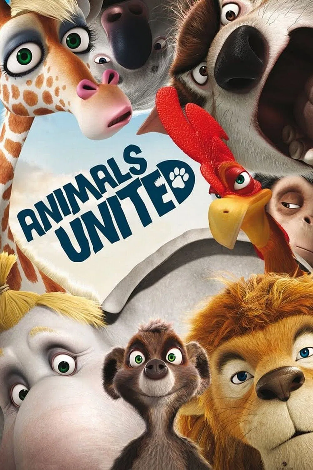 Poster chính thức của phim Phim Hoạt Hình, Phim Gia Đình "Vương Quốc Thú" (Animals United - 2010), với sự tham gia của diễn viên Christoph Maria Herbst và Ralf Schmitz.
