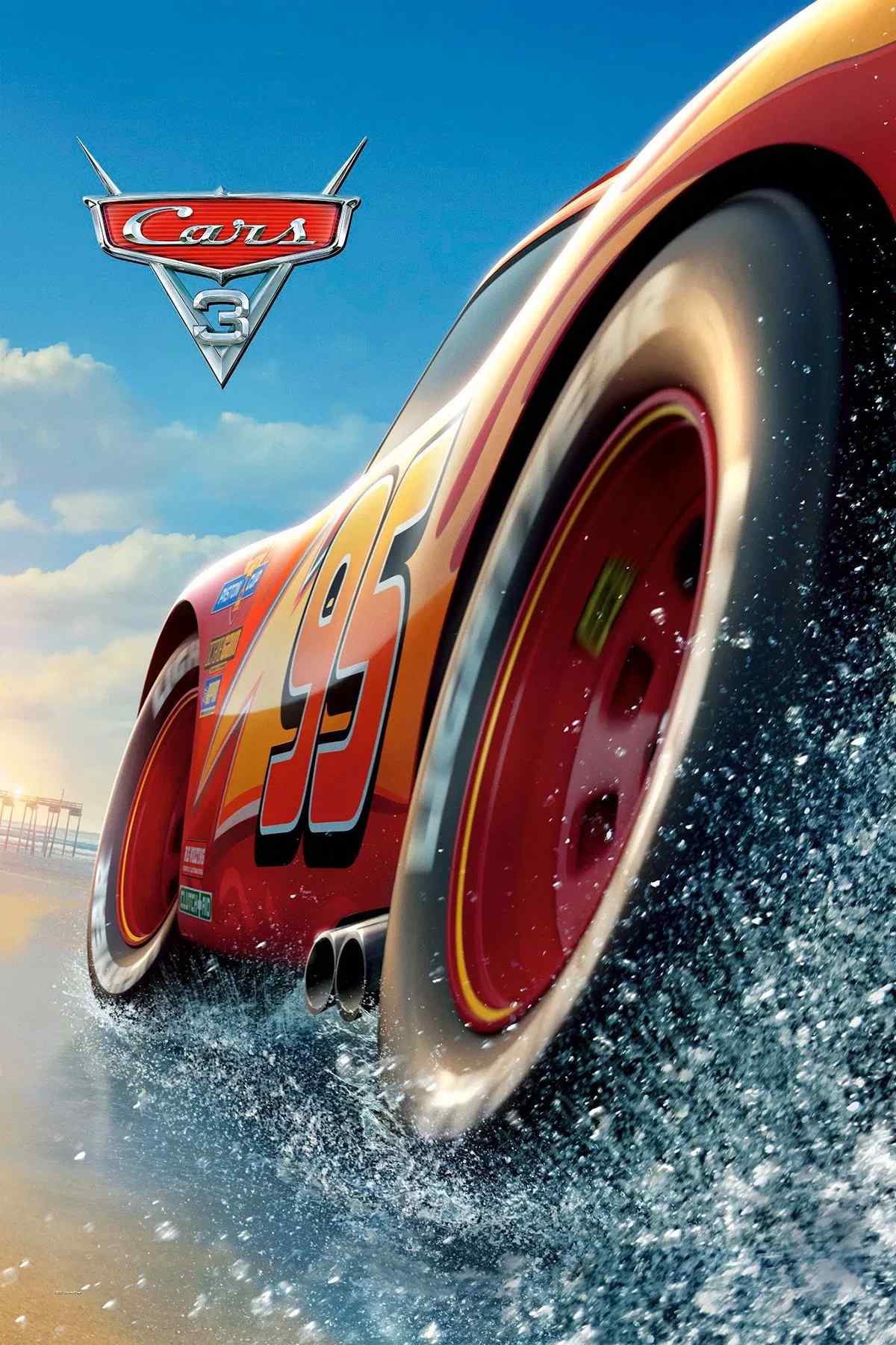 Poster chính thức của phim Phim Hoạt Hình, Phim Phiêu Lưu "Vương Quốc Xe Hơi 3" (Cars 3 - 2017), với sự tham gia của diễn viên Owen Wilson và Cristela Alonzo.