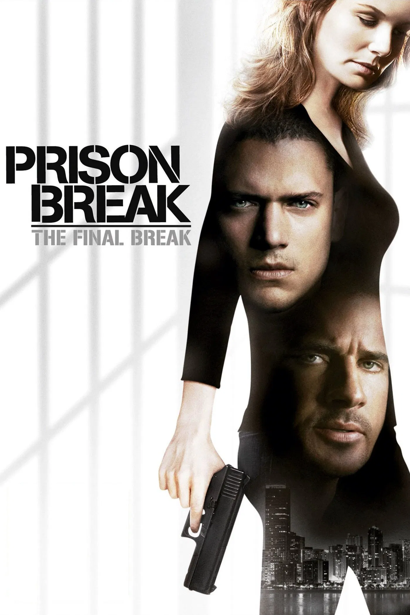 Poster chính thức của phim Phim Hành Động, Phim Tâm Lý "Vượt Ngục: Lần Cuối" (Prison Break: The Final Break - 2009), với sự tham gia của diễn viên Wentworth Miller và Sarah Wayne Callies.