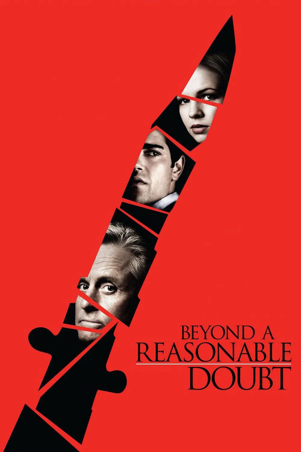 Poster chính thức của phim Phim Giật Gân "Vượt Quá Sự Hoài Nghi" (Beyond a Reasonable Doubt - 2009), với sự tham gia của diễn viên Jesse Metcalfe và Amber Tamblyn.