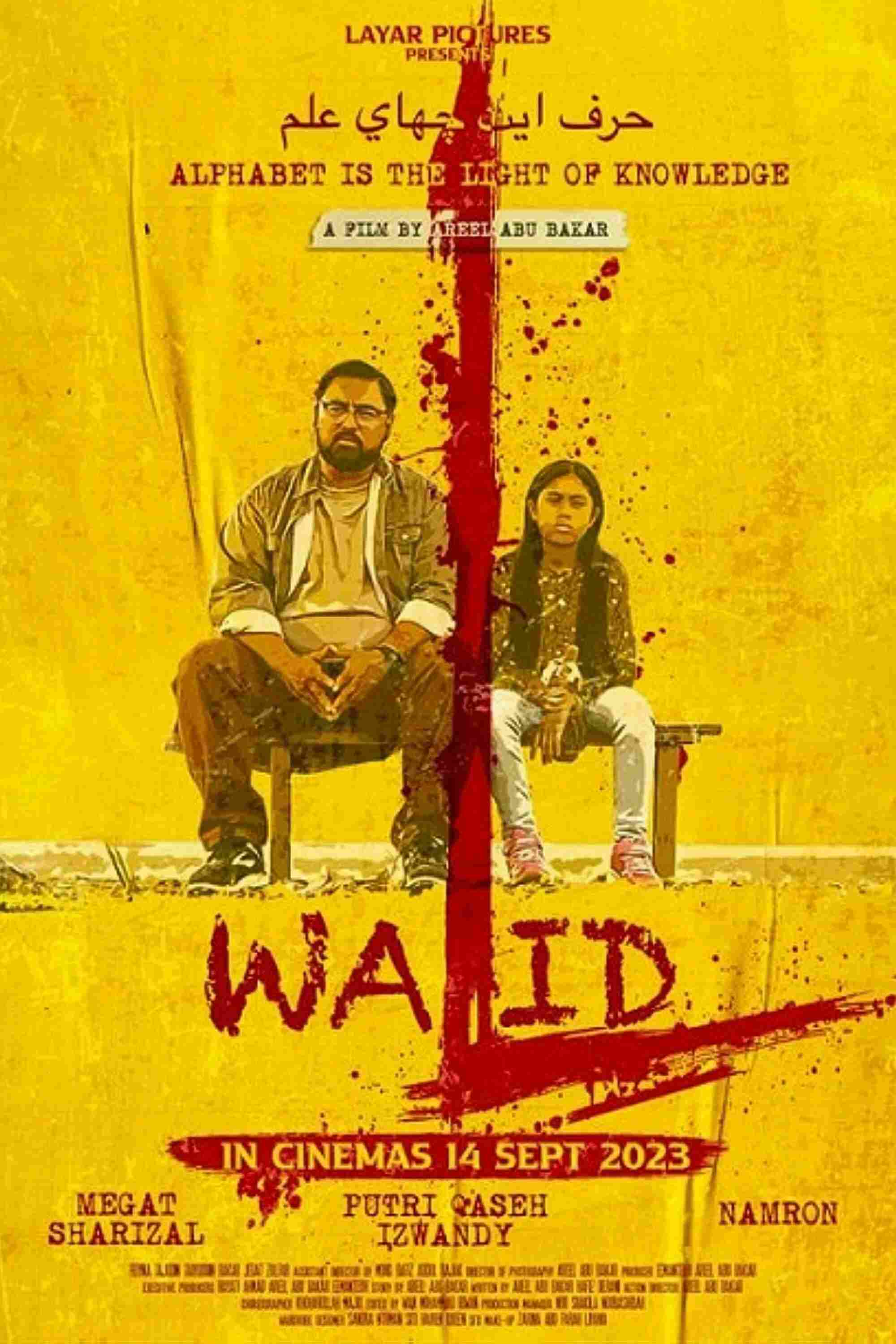 Poster chính thức của phim Phim Hành Động, Phim Giật Gân "Walid" (Walid - 2023), với sự tham gia của diễn viên Megat Sharizal và Namron.