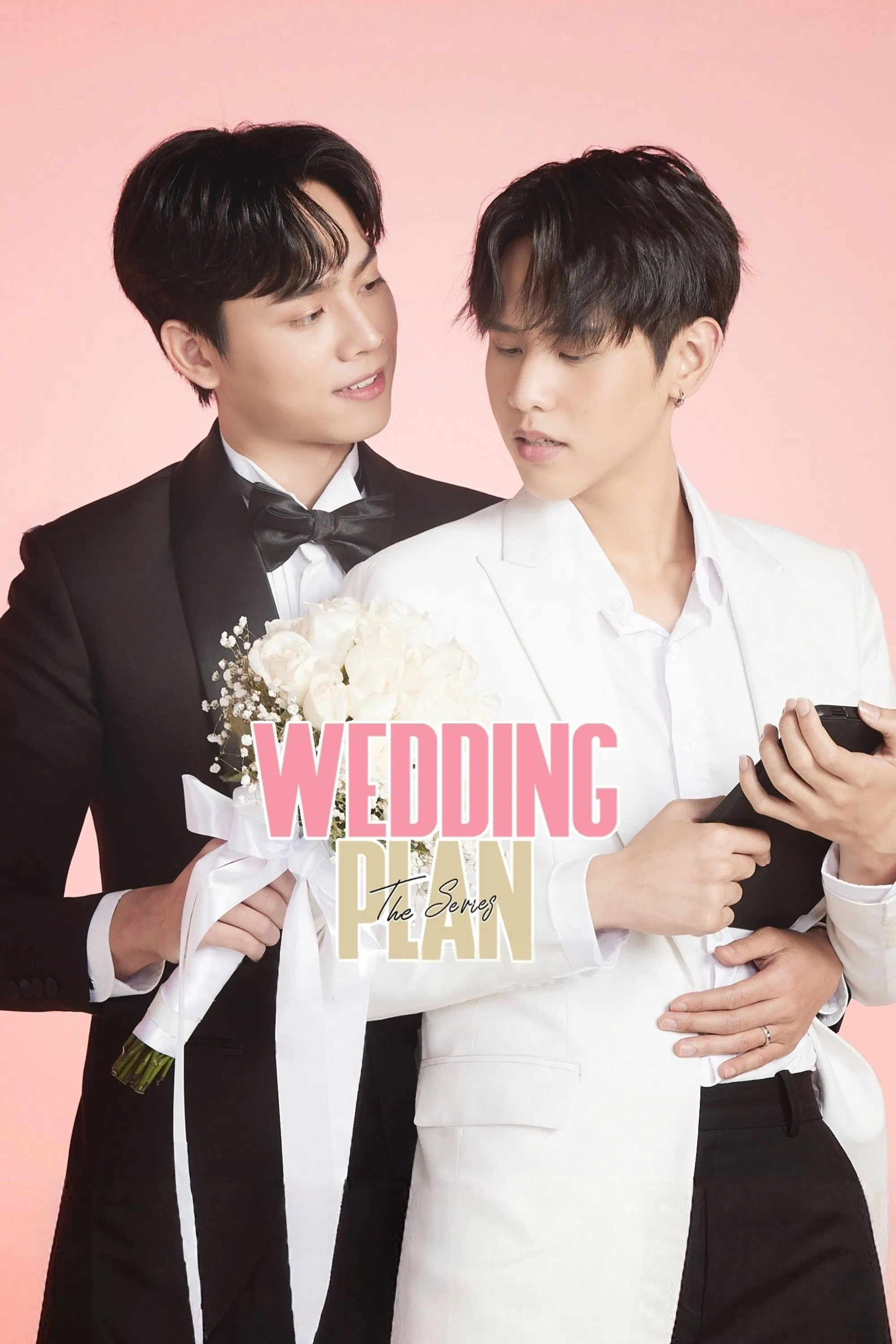 Poster chính thức của phim Phim Tâm Lý, Phim Hài "Wedding Plan: Kế Hoạch Yêu Đen Tối Của Chú Rể" (Wedding Plan - 2023), với sự tham gia của diễn viên Naphat Leelahatorn và Sunny Wannarat Wattadalimma.