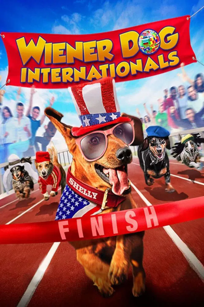 Poster chính thức của phim Phim Gia Đình, Phim Hài "Wiener Dog Internationals" (Wiener Dog Internationals - 2015), với sự tham gia của diễn viên Morgan Fairchild và Jason London.