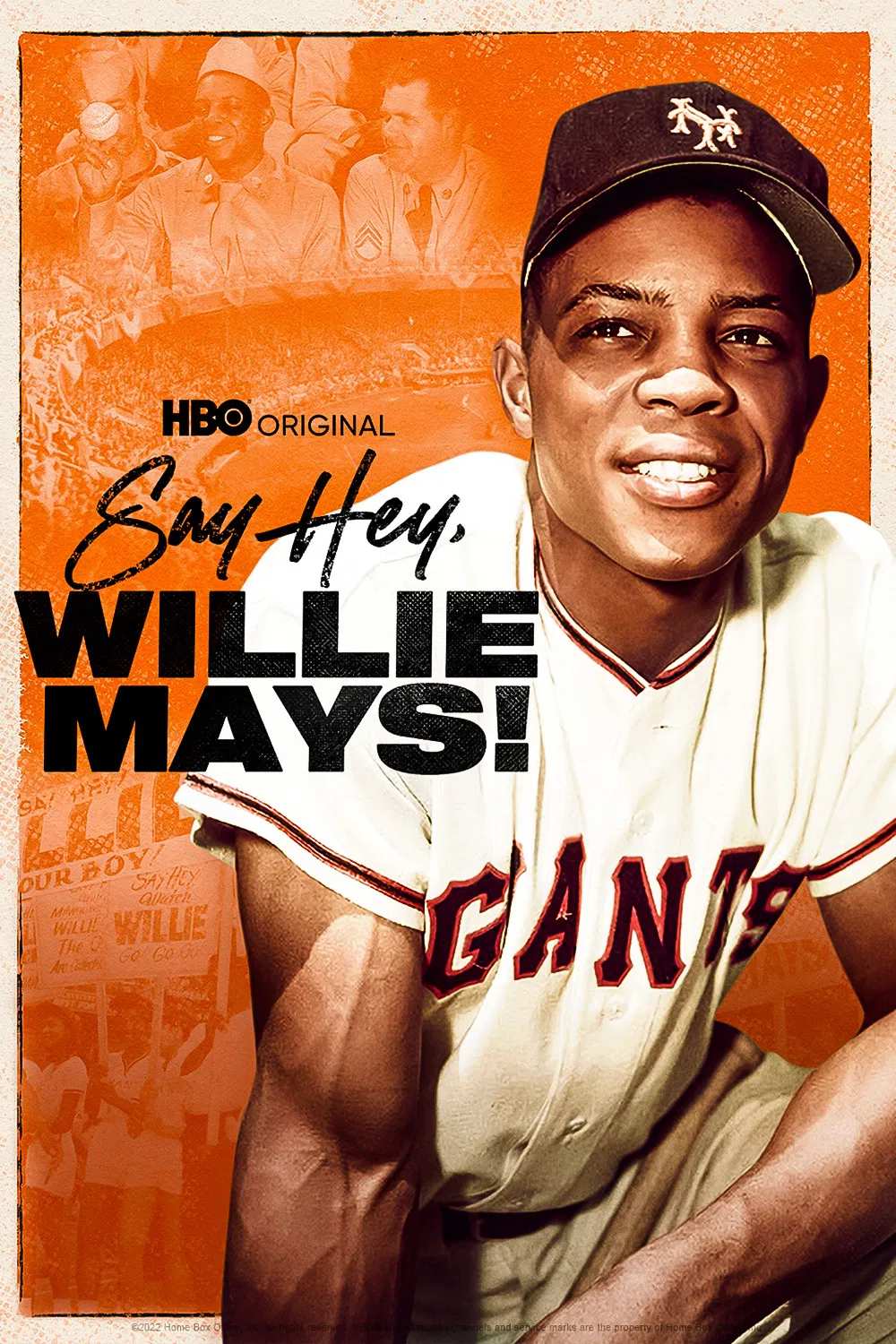 Poster chính thức của phim Phim Tài Liệu "Willie Mays, Một Huyền Thoại" (Say Hey, Willie Mays! - 2022), với sự tham gia của diễn viên Willie Mays và Barry Bonds.