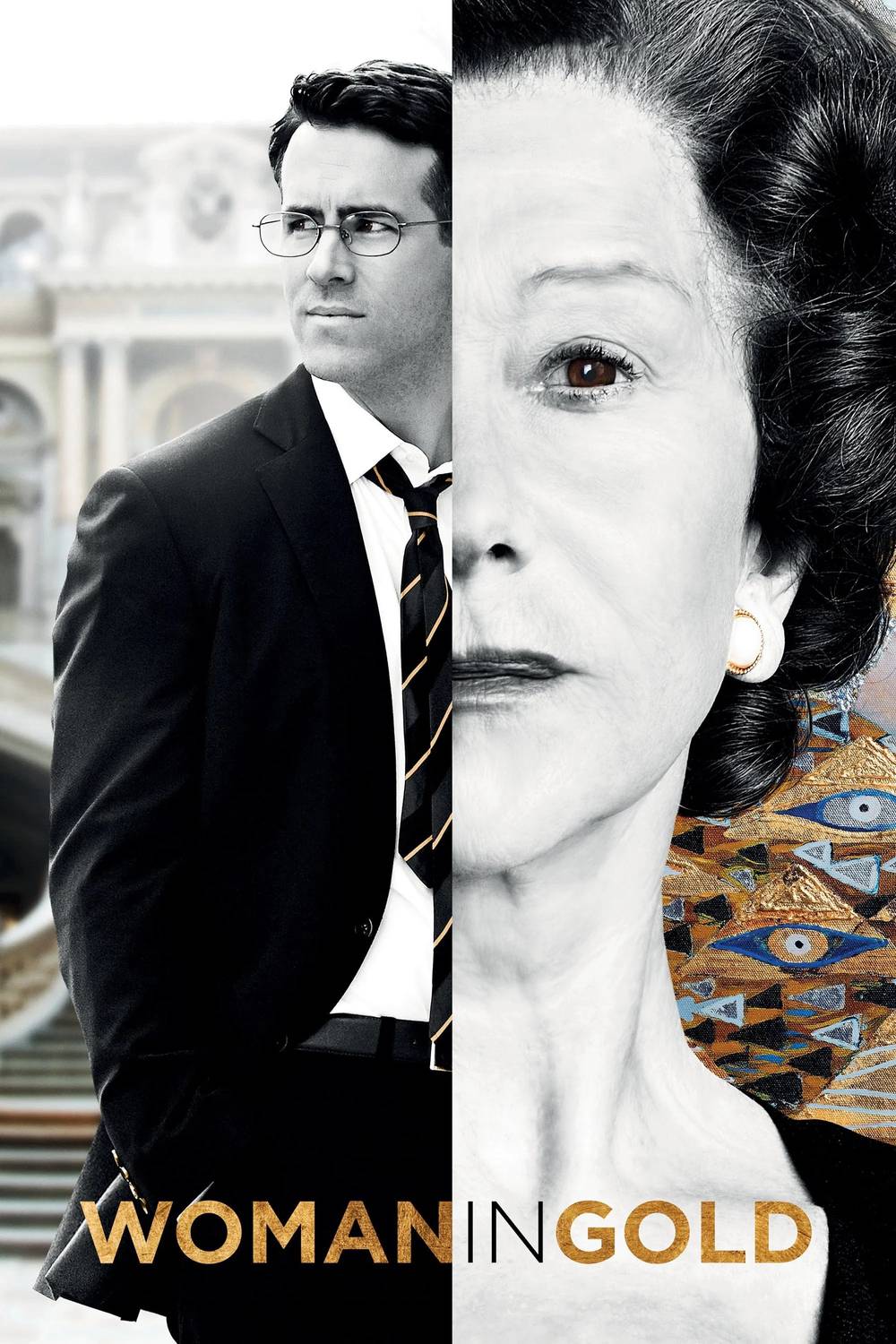 Poster chính thức của phim Phim Tâm Lý "Woman in Gold" (Woman in Gold - 2015), với sự tham gia của diễn viên Helen Mirren và Ryan Reynolds.
