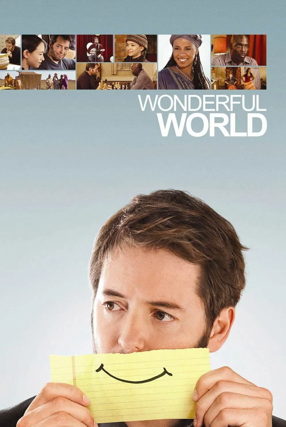 Poster chính thức của phim Phim Hài, Phim Tâm Lý "Wonderful World" (Wonderful World - 2009), với sự tham gia của diễn viên Matthew Broderick và Sanaa Lathan.