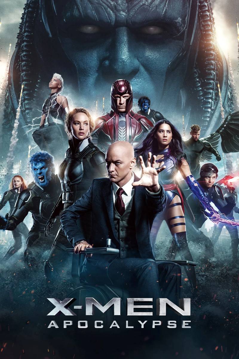Poster chính thức của phim Phim Hành Động, Phim Phiêu Lưu "X-Men: Apocalypse" (X-Men: Apocalypse - 2016), với sự tham gia của diễn viên James McAvoy và Michael Fassbender.