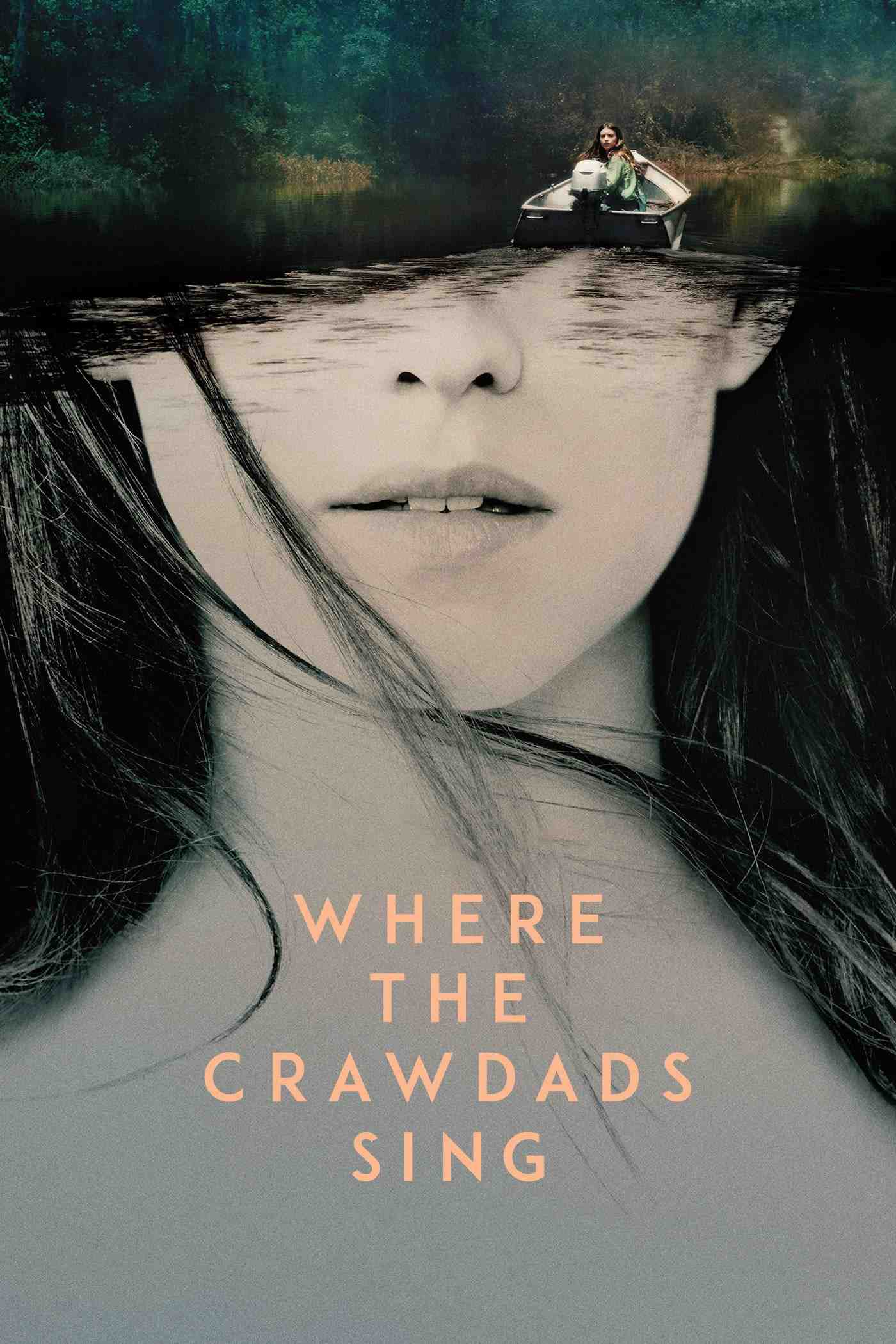 Poster chính thức của phim Phim Tâm Lý, Phim Bí Ẩn "Xa Ngoài Kia Nơi Loài Tôm Hát" (Where the Crawdads Sing - 2022), với sự tham gia của diễn viên Daisy Edgar-Jones và Taylor John Smith.