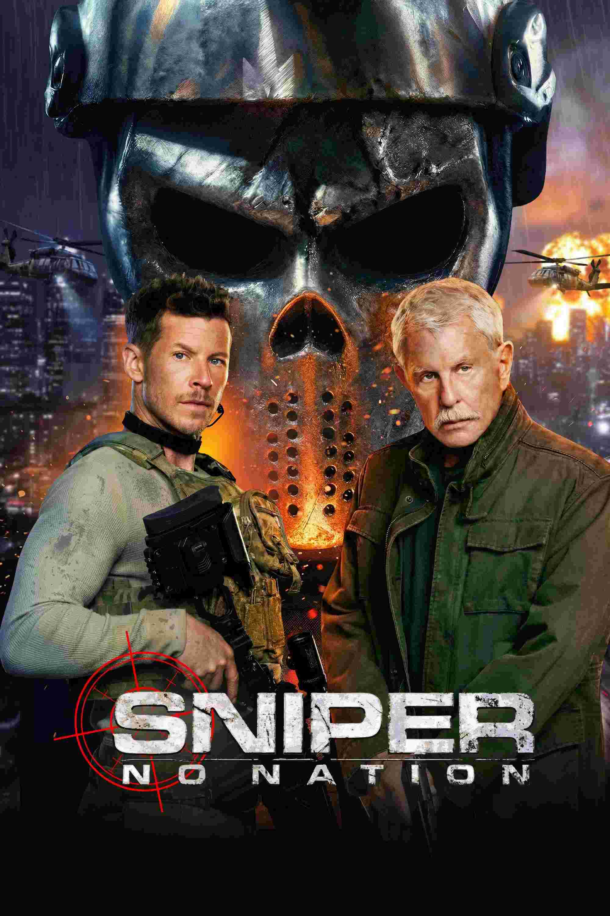 Poster chính thức của phim Phim Hành Động, Phim Giật Gân "Xạ Thủ Bắn Tỉa: Vô Tổ Quốc" (Sniper: No Nation - 2026), với sự tham gia của diễn viên Chad Michael Collins và Ryan Robbins.