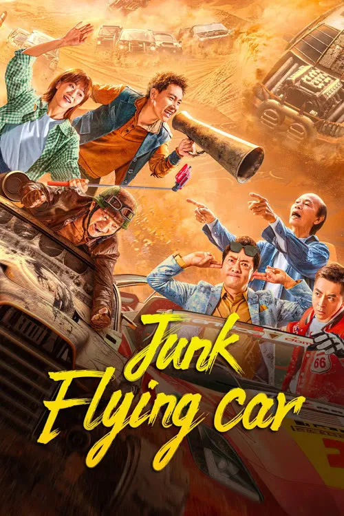 Poster chính thức của phim Phim Hài, Phim Tâm Lý "Xe Bay Phế Phẩm" (Junk Flying car - 2024).