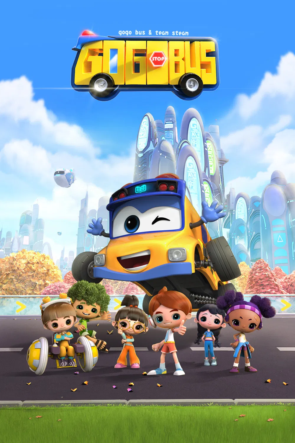 Poster chính thức của phim Phim Hoạt Hình, Phim Thiếu Nhi "Xe Buýt Biến Hình (Phần 7)" (GoGoBus - 2019).