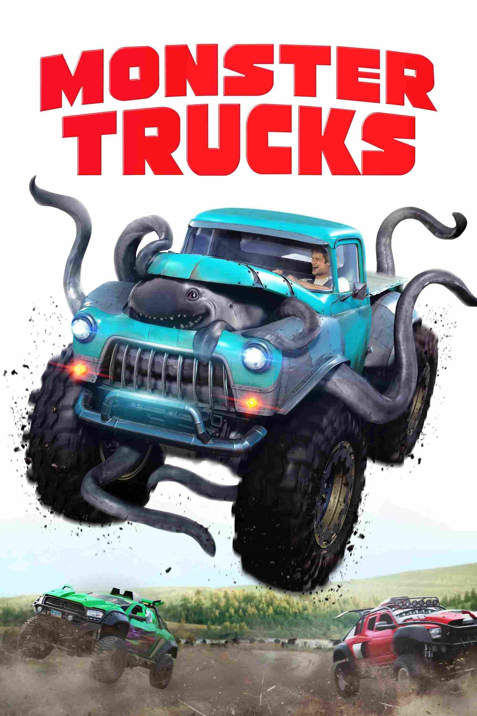 Poster chính thức của phim Phim Hành Động, Phim Hài "Xe Tải Quái Vật" (Monster Trucks - 2016), với sự tham gia của diễn viên Lucas Till và Jane Levy.