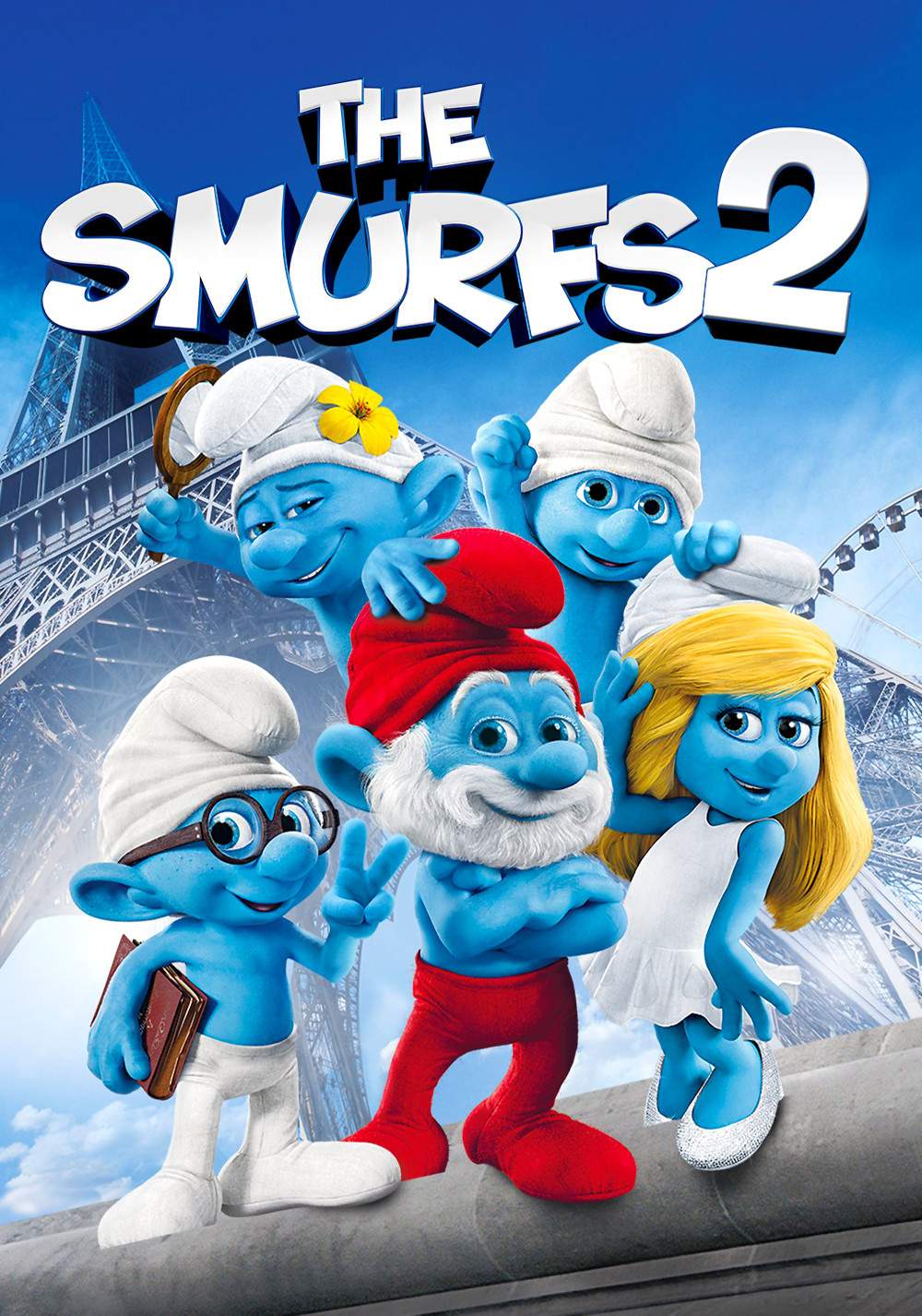 Poster chính thức của phim Phim Giả Tượng, Phim Gia Đình "Xì Trum 2" (The Smurfs 2 - 2013), với sự tham gia của diễn viên Katy Perry và Hank Azaria.