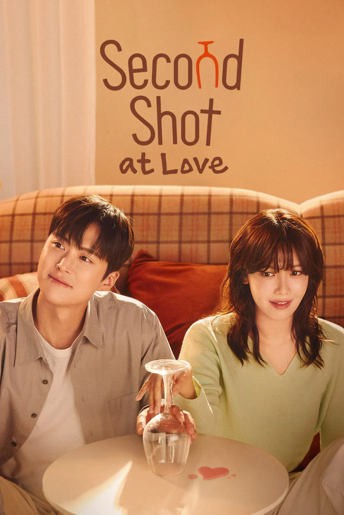 Poster chính thức của phim Phim Hài, Phim Tâm Lý "Xin Bà Ngưng Nhậu Nhẹt" (Second Shot At Love - 2025), với sự tham gia của diễn viên Sooyoung Choi và Gong Myoung.